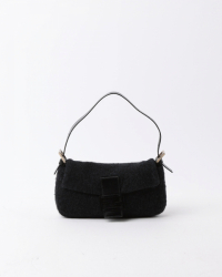 Fendi Baguette Wool Shoulder Bag