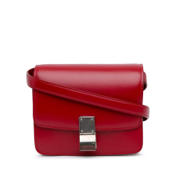 Celine AB Celine Red Calf Leather Small Classic Box Italy