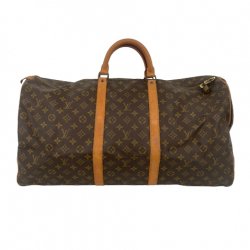 Louis Vuitton Brown Coated Canvas Louis Vuitton Keepall  60