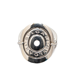 Bvlgari B Bvlgari Silver 18K White Gold Metal 18k White Gold Astrale Cerchi Ring Italy