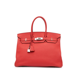 Hermès AB Hermès Red Calf Leather Togo Birkin Retourne 35 France