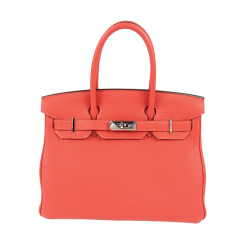 Hermès B Hermès Red Calf Leather Togo Birkin Retourne 30 France