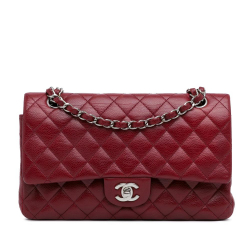 Chanel AB Chanel Red Caviar Leather Leather Jumbo Classic Caviar Double Flap France