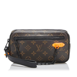 Louis Vuitton AB Louis Vuitton Brown Monogram Canvas Canvas Monogram Solar Ray Pochette Volga France