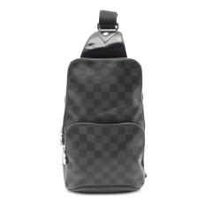 Louis Vuitton B Louis Vuitton Black Damier Canvas Canvas Damier Graphite Avenue Sling France