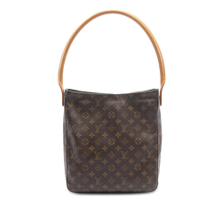 Louis Vuitton B Louis Vuitton Brown Monogram Canvas Canvas Monogram Looping GM United States