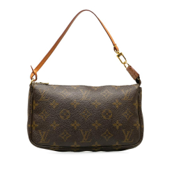 Louis Vuitton B Louis Vuitton Brown Monogram Canvas Canvas Monogram Pochette Accessoires France