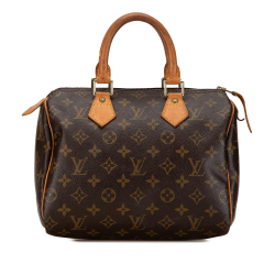 Louis Vuitton B Louis Vuitton Brown Monogram Canvas Canvas Monogram Speedy 25 France