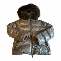 Duvetica Hooded fur jacket