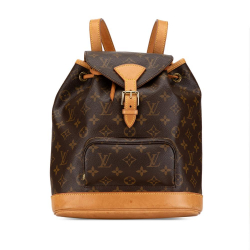 Louis Vuitton B Louis Vuitton Brown Monogram Canvas Canvas Monogram Montsouris MM France