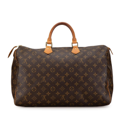 Louis Vuitton B Louis Vuitton Brown Monogram Canvas Canvas Monogram Speedy 35 France