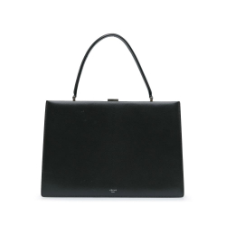 Celine AB Celine Black Calf Leather Medium Clasp Bag Italy