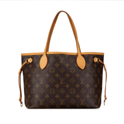 Louis Vuitton B Louis Vuitton Brown Monogram Canvas Canvas Monogram Neverfull PM France