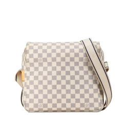 Louis Vuitton B Louis Vuitton White Damier Canvas Canvas Damier Azur Naviglio France