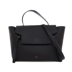 Celine B Celine Black Calf Leather Mini Belt Satchel Italy