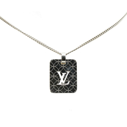 Louis Vuitton B Louis Vuitton Silver Brass Metal Pendentif Champs Elysees Necklace Switzerland