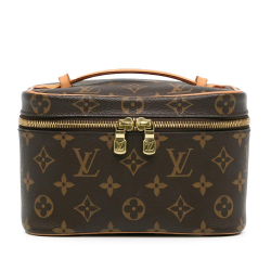 Louis Vuitton AB Louis Vuitton Brown Monogram Canvas Canvas Monogram Nice BB Vanity Case Italy