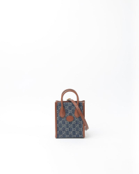 Gucci GG Supreme Denim Tote Crossbody Bag