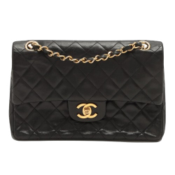 Chanel Black Leather Chanel Small Flap Bag