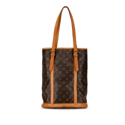 Louis Vuitton B Louis Vuitton Brown Monogram Canvas Canvas Monogram Bucket GM France