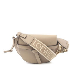 Loewe AB LOEWE Brown Beige Calf Leather Mini Gate Dual Bag Spain