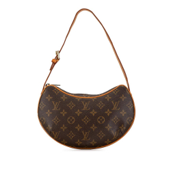 Louis Vuitton B Louis Vuitton Brown Monogram Canvas Canvas Monogram Croissant PM France