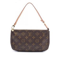 Louis Vuitton B Louis Vuitton Brown Monogram Canvas Canvas Monogram Pochette Accessoires Spain