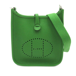 Hermès AB Hermès Green Calf Leather Taurillon Clemence Evelyne TPM France