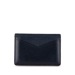 Louis Vuitton B Louis Vuitton Blue Navy Epi Leather Leather Epi Neo Porte Cartes Card Holder France