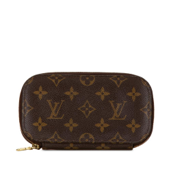 Louis Vuitton B Louis Vuitton Brown Monogram Canvas Canvas Monogram Trousse Blush PM France