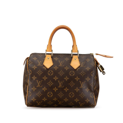 Louis Vuitton B Louis Vuitton Brown Monogram Canvas Canvas Monogram Speedy 25 France