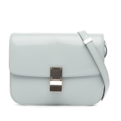 Celine B Celine Gray Calf Leather Teen Classic Box Italy