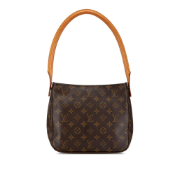 Louis Vuitton B Louis Vuitton Brown Monogram Canvas Canvas Monogram Looping MM France