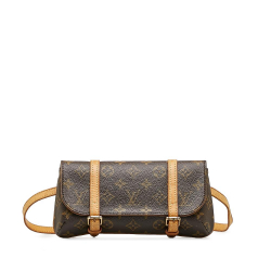 Louis Vuitton B Louis Vuitton Brown Monogram Canvas Canvas Monogram Pochette Marelle PM France