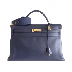 Hermès Hermes Kelly 40 Tasche marineblau