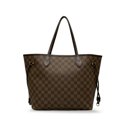 Louis Vuitton B Louis Vuitton Brown Damier Canvas Canvas Damier Ebene Neverfull MM France