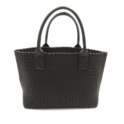 Bottega Veneta AB Bottega Veneta Brown Dark Brown Calf Leather Small Intrecciato Cabat Tote Italy