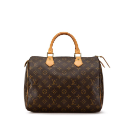 Louis Vuitton B Louis Vuitton Brown Monogram Canvas Canvas Monogram Speedy 30 France