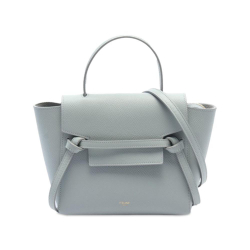 Celine AB Celine Blue Light Blue Calf Leather Nano Belt Satchel Italy