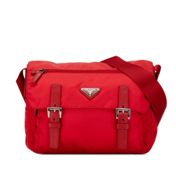 Prada B Prada Red Nylon Fabric Tessuto Crossbody Romania