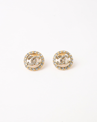 Chanel Rhinestone Earrings