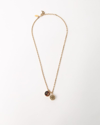 Louis Vuitton Half Sphere Resin Art Deco Necklace