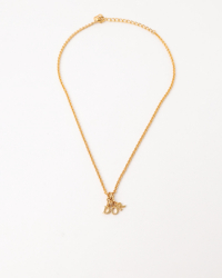 Christian Dior Letter Logo Pendant Necklace