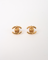 Chanel CC Turn-lock Earrings