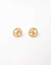 Chanel CC Turn-lock Clip-on Earrings