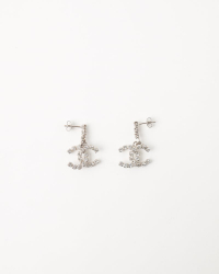 Chanel CC Rhinestone Earrings