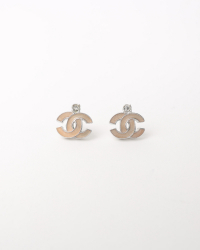 Chanel Coco Mark Rhinestone Earrings