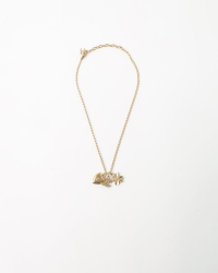 Chanel Coco Mark Clover Heart Necklace