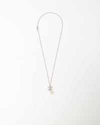 Chanel Coco Mark Pearl Charm Necklace