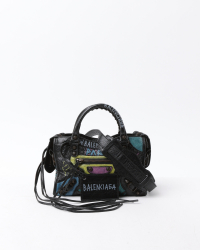 Balenciaga Graffiti Mini City Bag